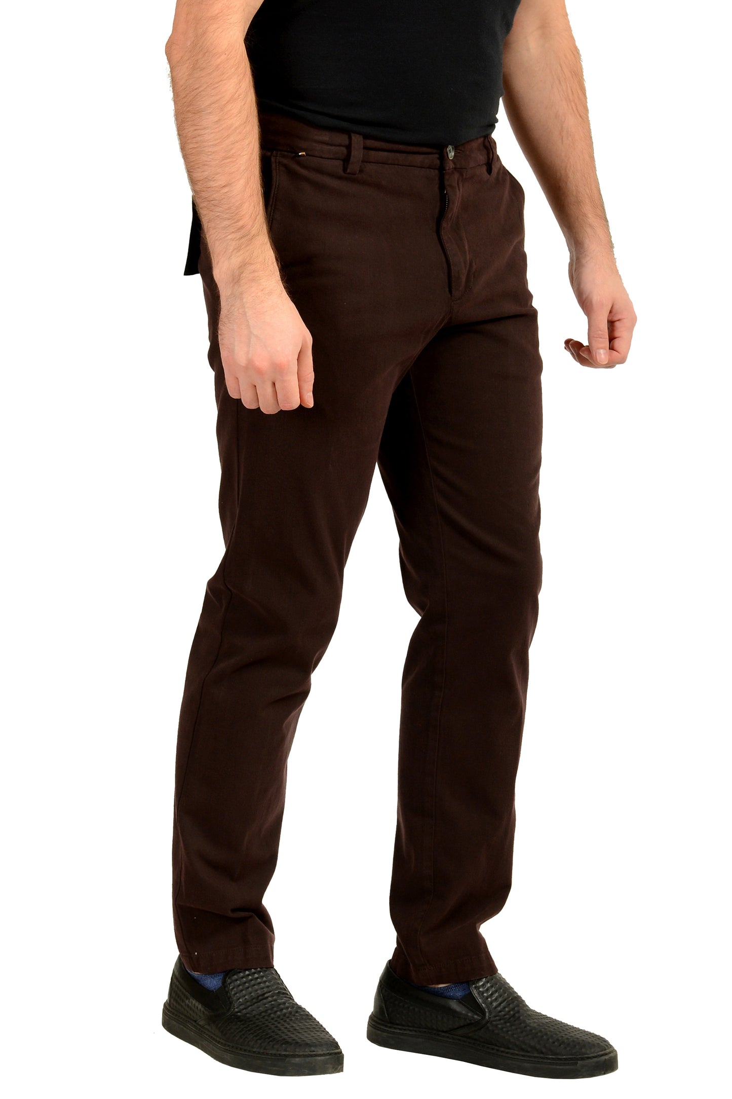 Hugo Boss "H-Kane1" Regular Fit Purple Flat Front Casual Pants US 32/32 IT 32/32