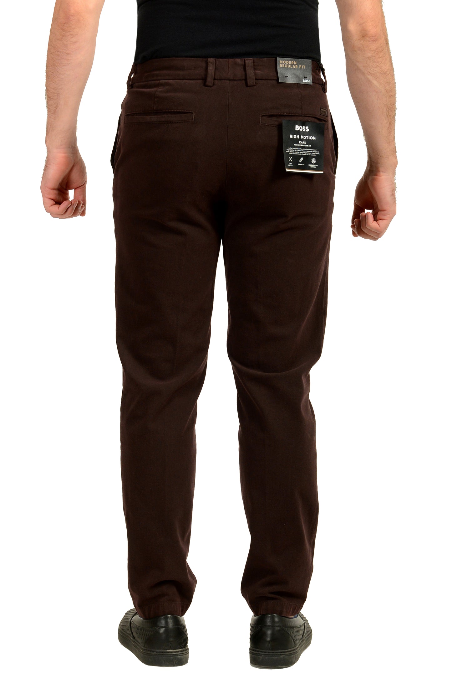 Hugo Boss "H-Kane1" Regular Fit Purple Flat Front Casual Pants US 32/32 IT 32/32