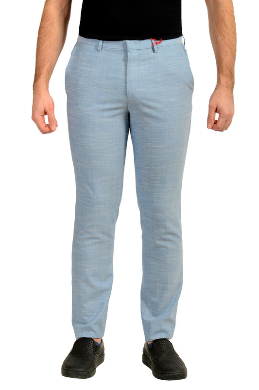 Hugo Boss "Hesten232X" Extra Slim Fit Wool Flat Front Dress Pants US 32R IT 48