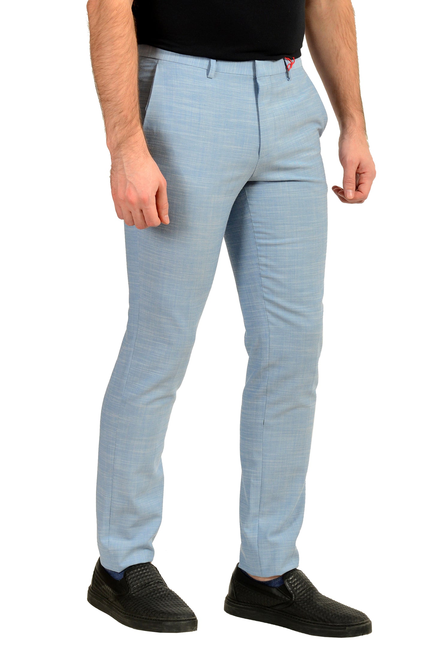 Hugo Boss "Hesten232X" Extra Slim Fit Wool Flat Front Dress Pants US 32R IT 48