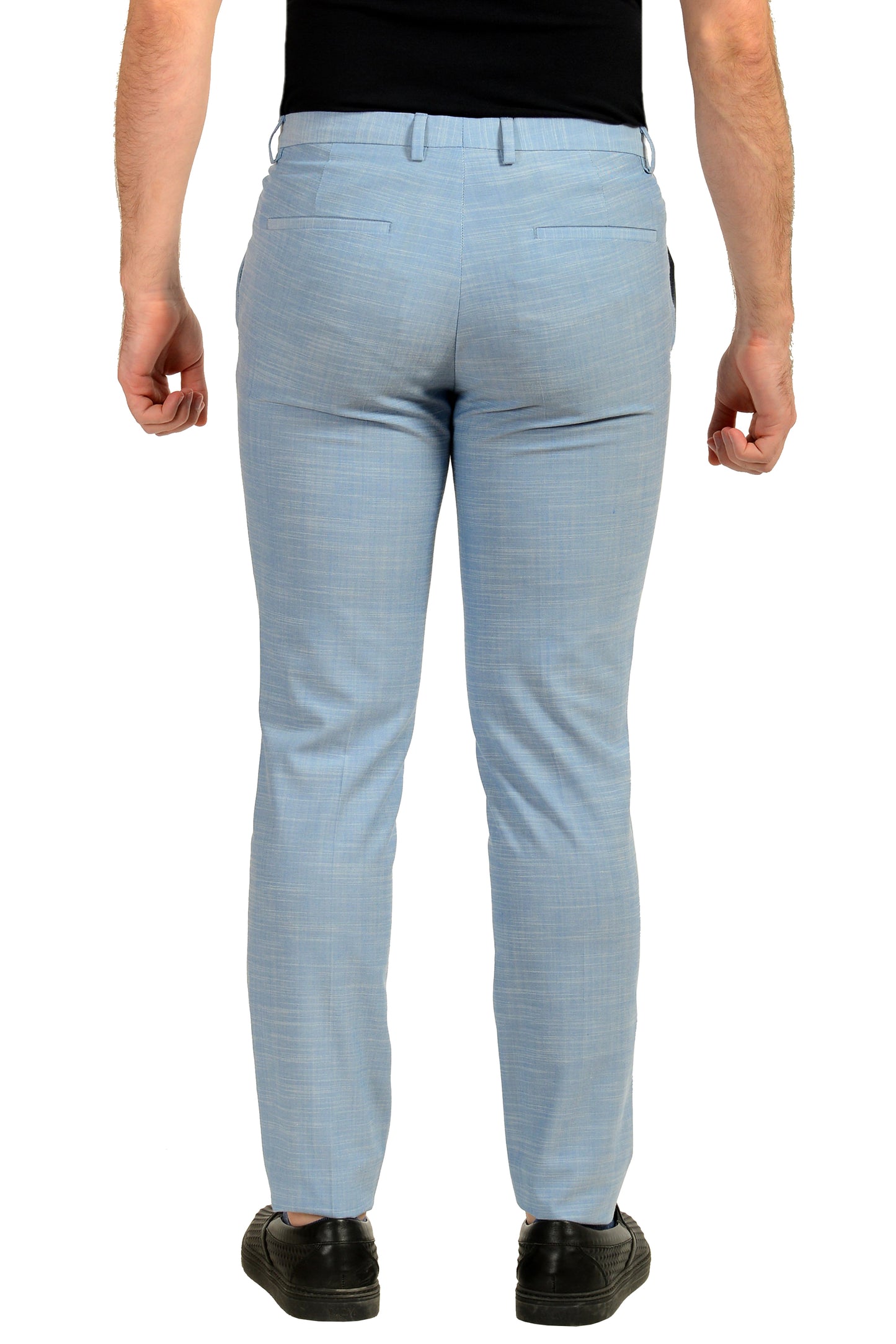 Hugo Boss "Hesten232X" Extra Slim Fit Wool Flat Front Dress Pants US 32R IT 48