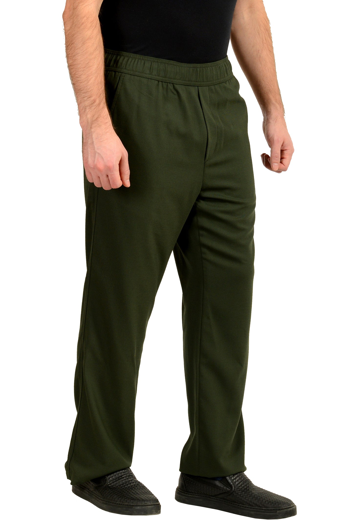 Hugo Boss "Gino253"Green Elastic Waist Casual Pants US M IT 50