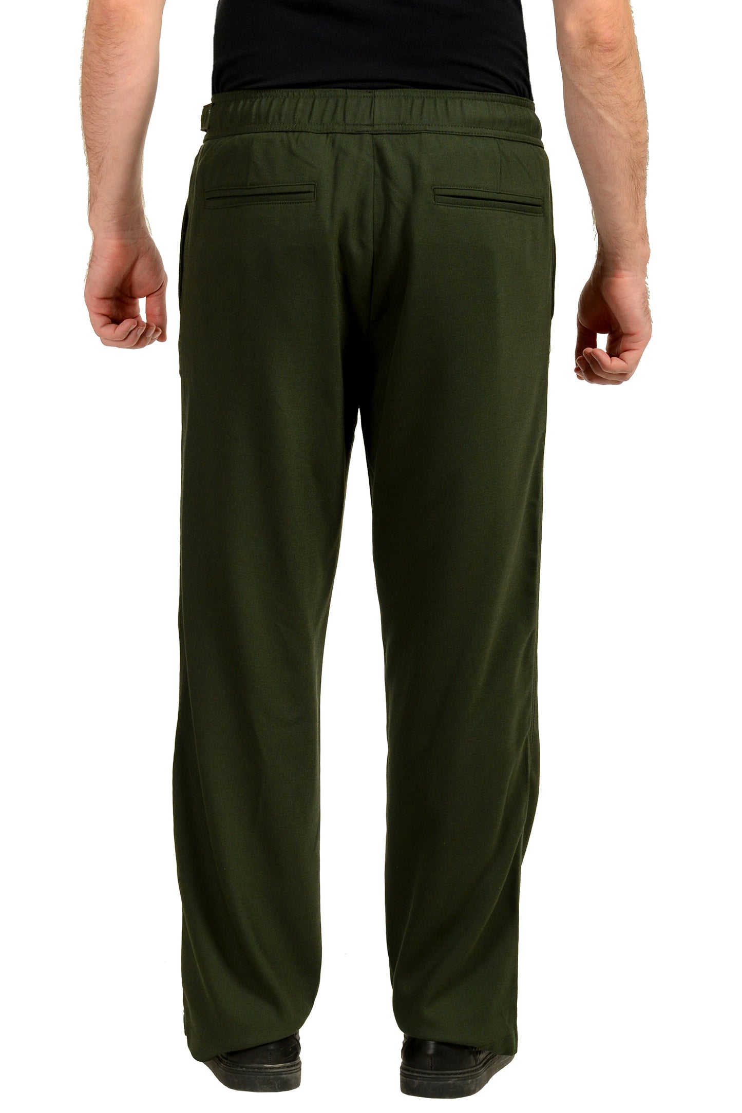 Hugo Boss "Gino253"Green Elastic Waist Casual Pants US M IT 50