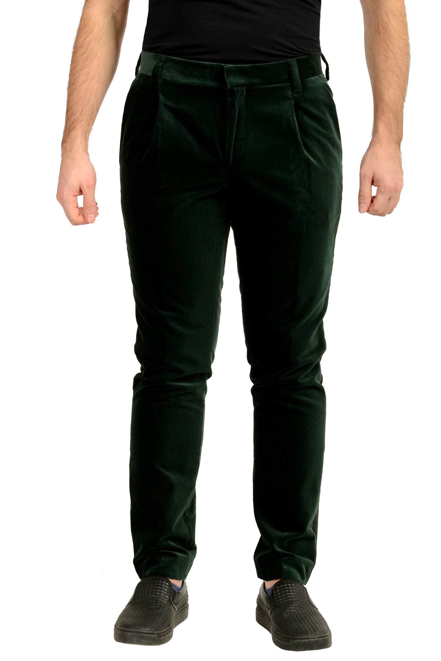 Hugo Boss "Hetlin254E1X" Slim Fit Velour Tuxedo Dress Pants US 32R IT 48