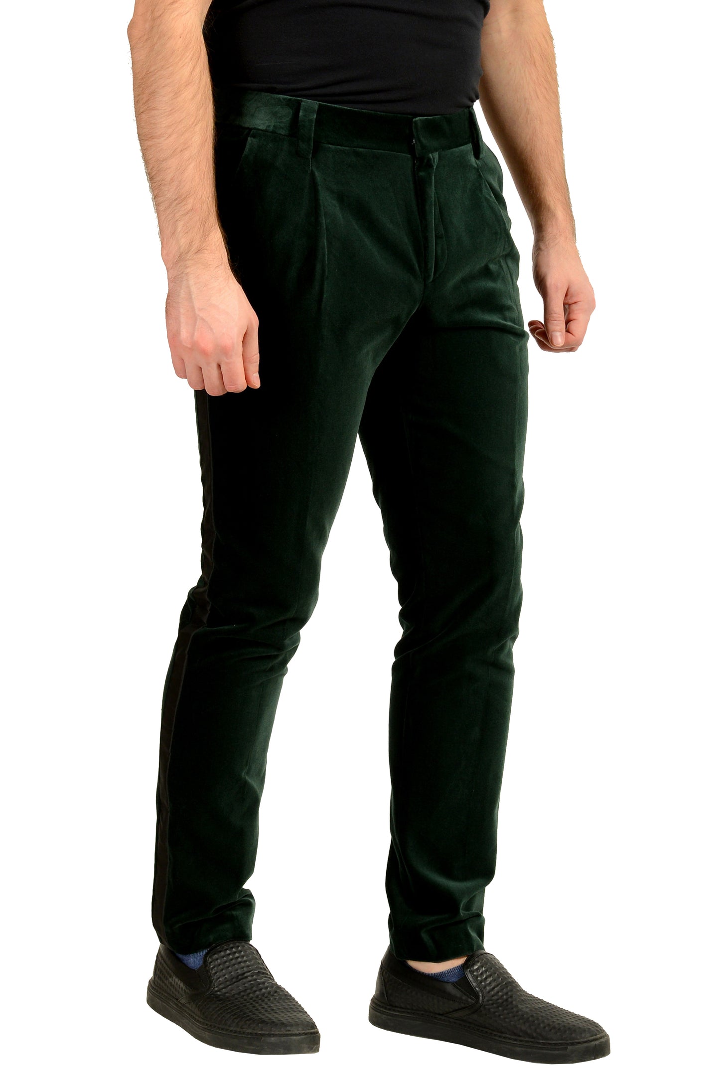 Hugo Boss "Hetlin254E1X" Slim Fit Velour Tuxedo Dress Pants US 32R IT 48