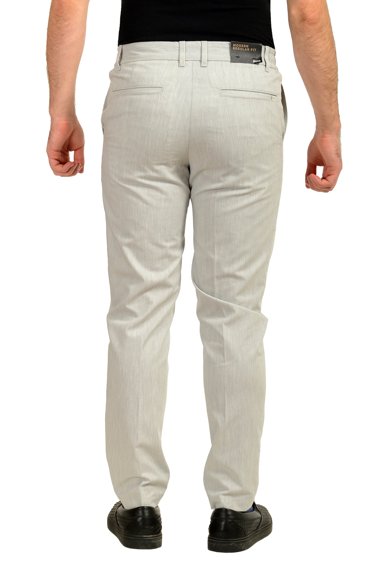Hugo Boss "P-Kane1-EL" Modern Regular Fit Gray Casual Pants US 33/32 IT 33/32