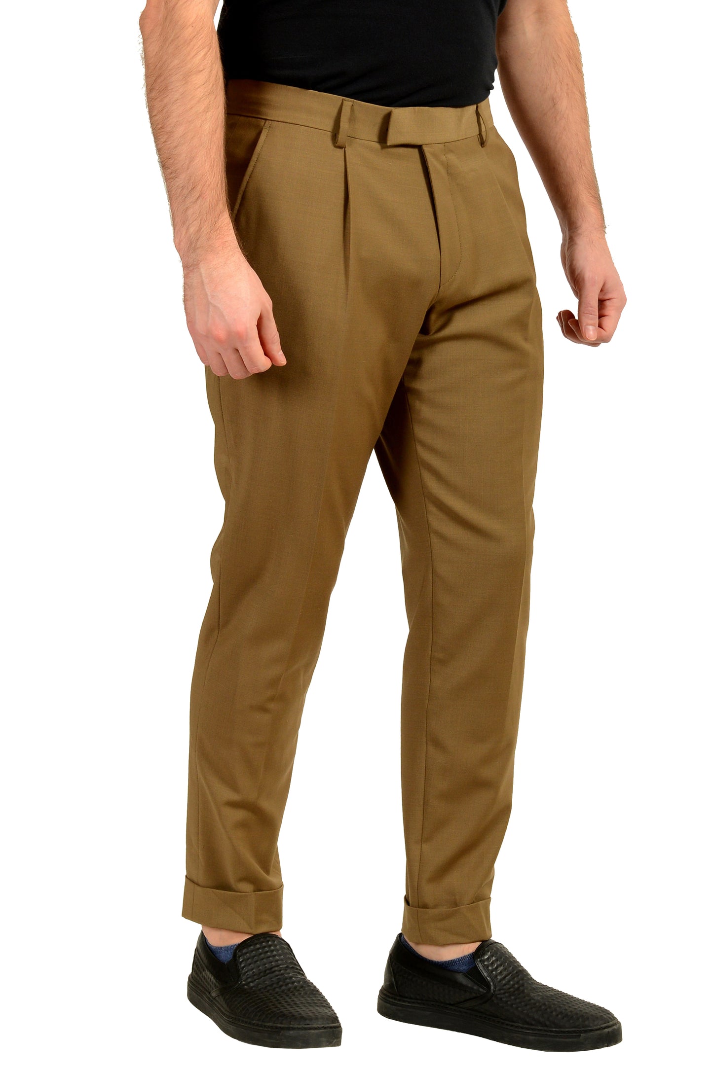Hugo Boss "H-Pepe-Pit-241" Relaxed Fit Wool Dress Pants US 32R IT 48