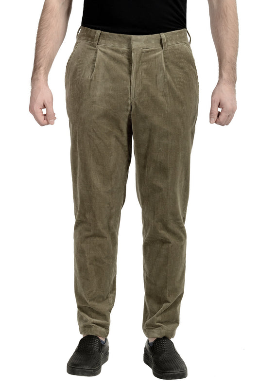 Hugo Boss "C-Perin-PL-253" Relaxed Fit Corduroy Pleated Front Pants US 32R IT 48
