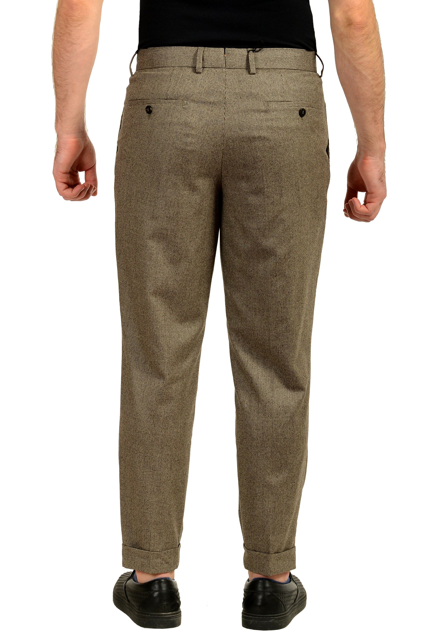 Hugo Boss "L-Peet-Pleat-234" Relaxed Fit 100% Wool Dress Pants US 32R IT 48