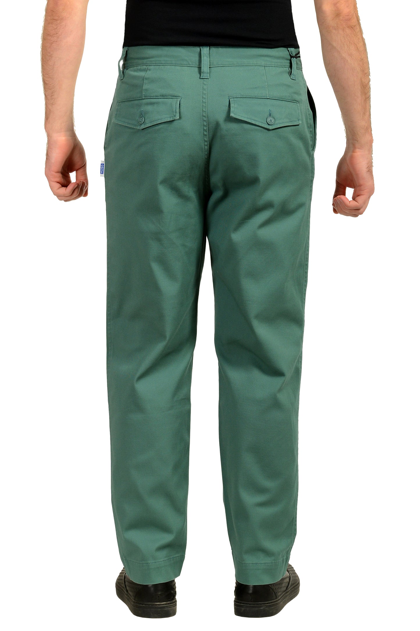 Hugo Boss "Zayn242" Teal Blue Denim Casual Pants US 32/32 IT 32/32