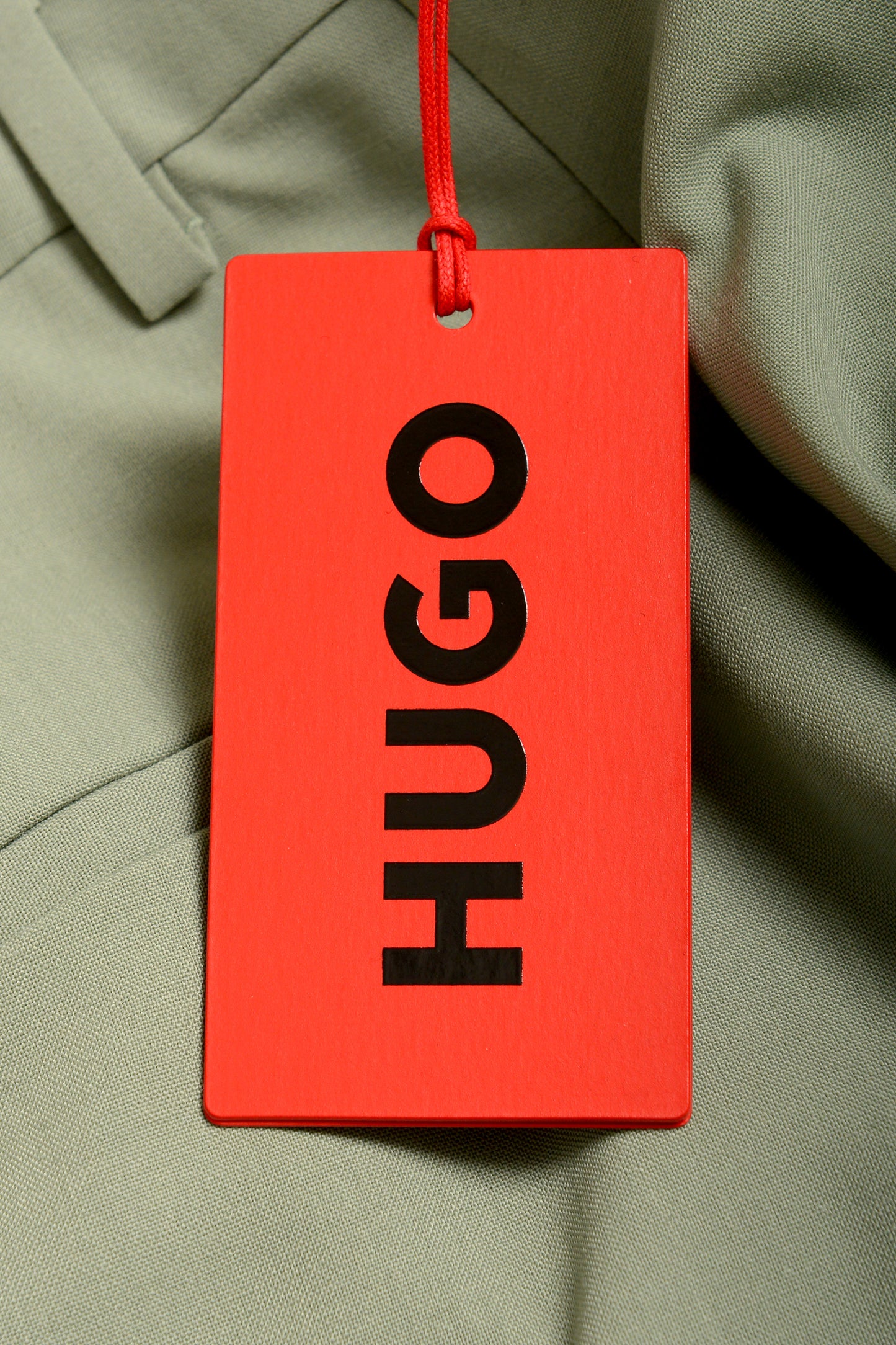 Hugo Boss "Hesten232X" Extra Slim Fit Sage Wool Dress Pants US 34L IT 50