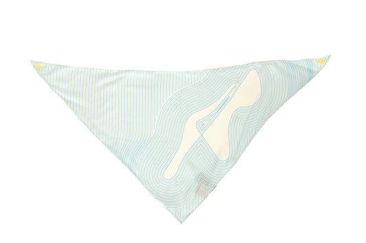 Scuderia Ferrari "Circuit Triangular Bandana" 100% Silk Bandana