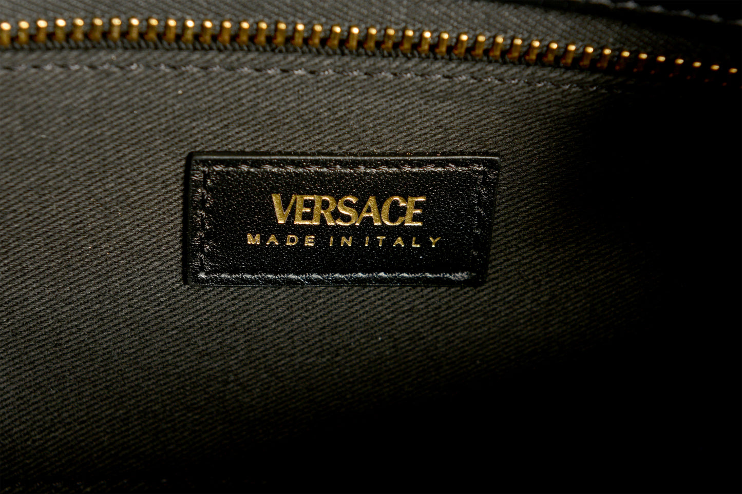 Versace Women's Tweed Wool Gold Medusa Quilted Clutch Shoulder Bag