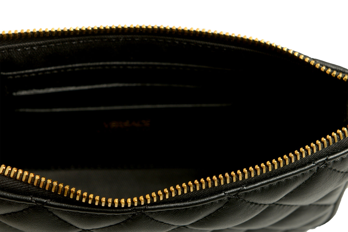 Versace Women's Black Gold Medusa Quilted Small Handbag Shoulder Bag