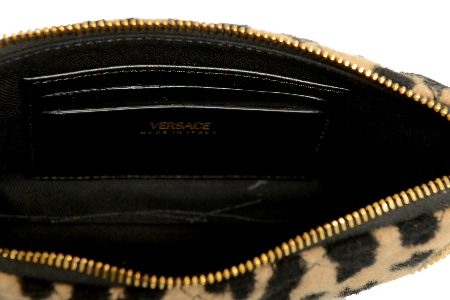 Versace Women's Mini 100% Wool Gold Medusa Quilted Handbag Shoulder Bag