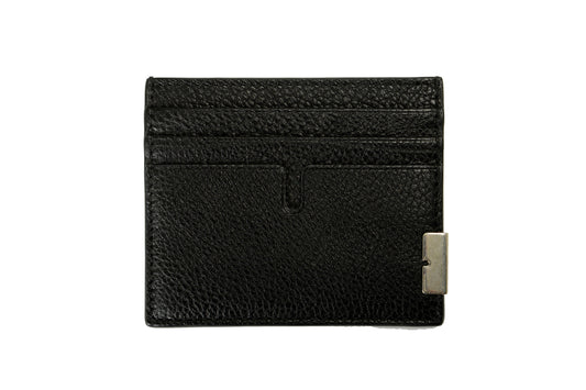 Burberry "Tall Sandon" 100% Textured Leather Card Case Holder