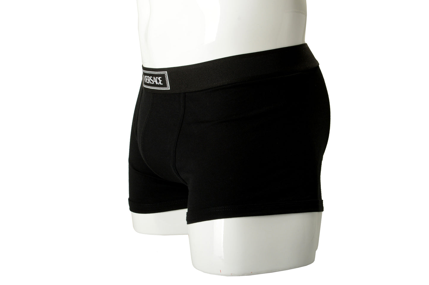 Versace Men's Black Logo Print Low Rise Trunk Underwear Versace Sz 4 US S IT 48
