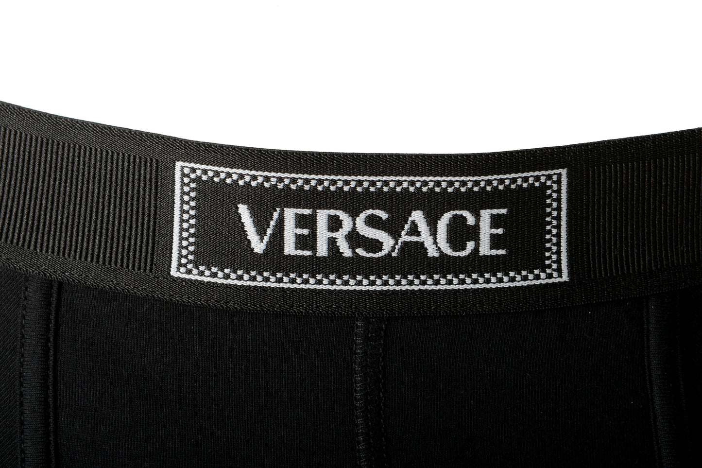 Versace Men's Black Logo Print Trunk Underwear Versace Sz 3 US XS IT 46