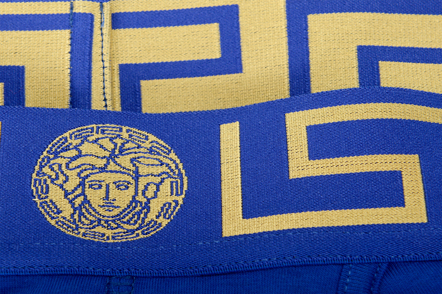 Versace Men's Gold Greeca Border Low Rise Trunk Underwear Versace 4 US S IT 48