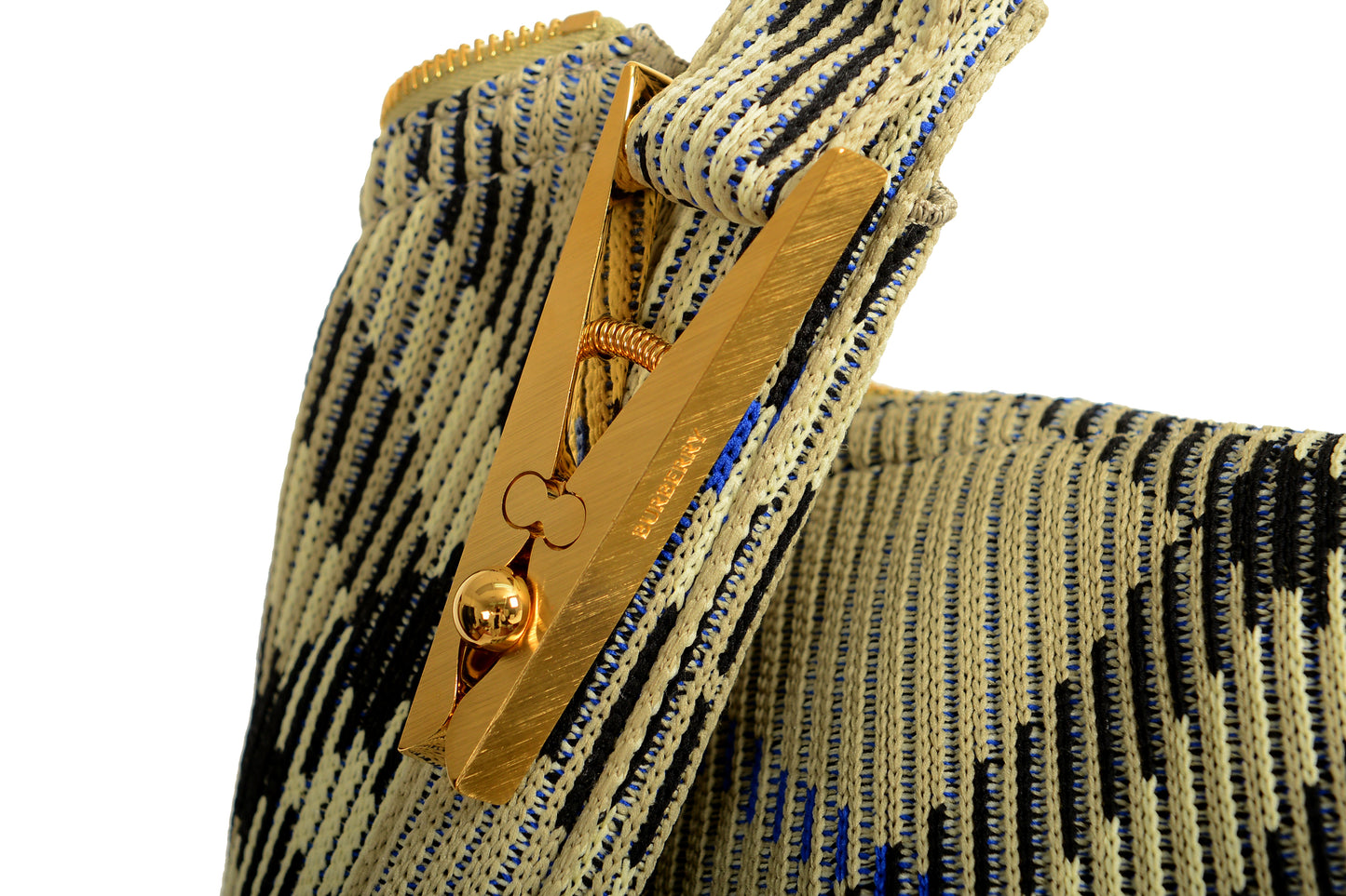 Burberry "Peg" Lichen Plaid Shoulder Hobo Bag