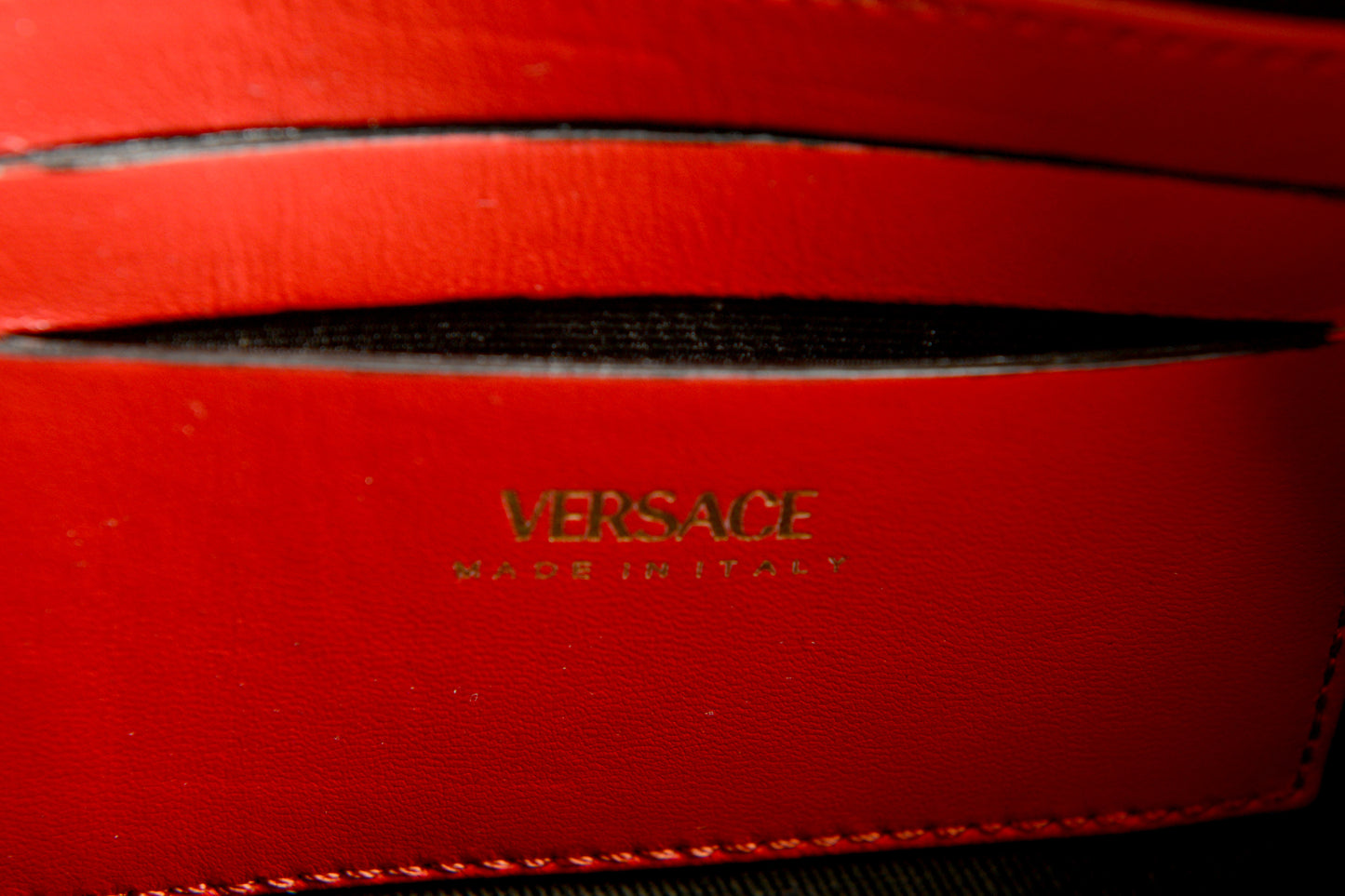 Versace Women's True Red Gold Medusa Quilted Small Handbag Shoulder Bag