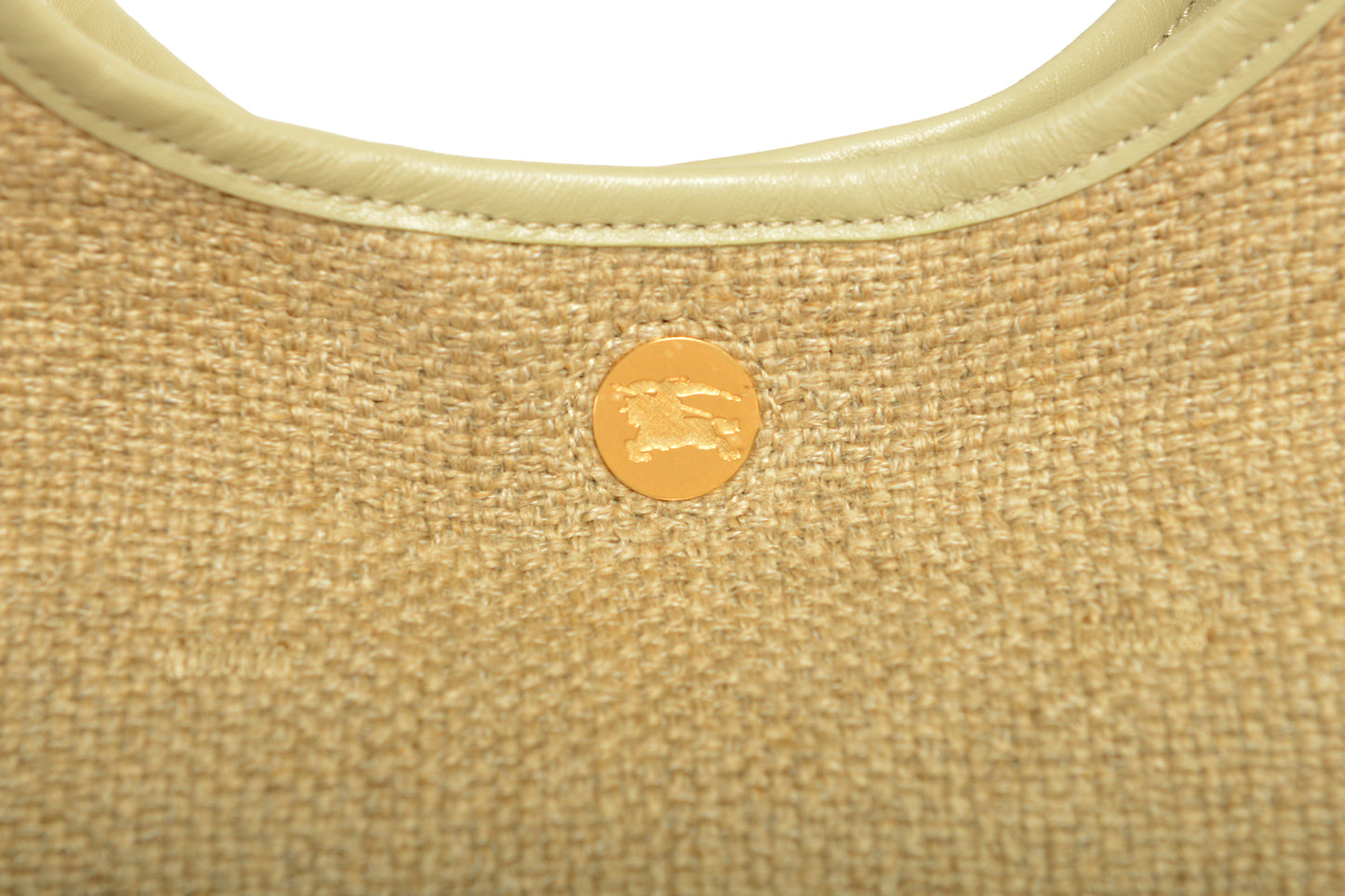 Burberry "SM Shoulder Bag" Natural Beige Canvas Handbag Shoulder Bag