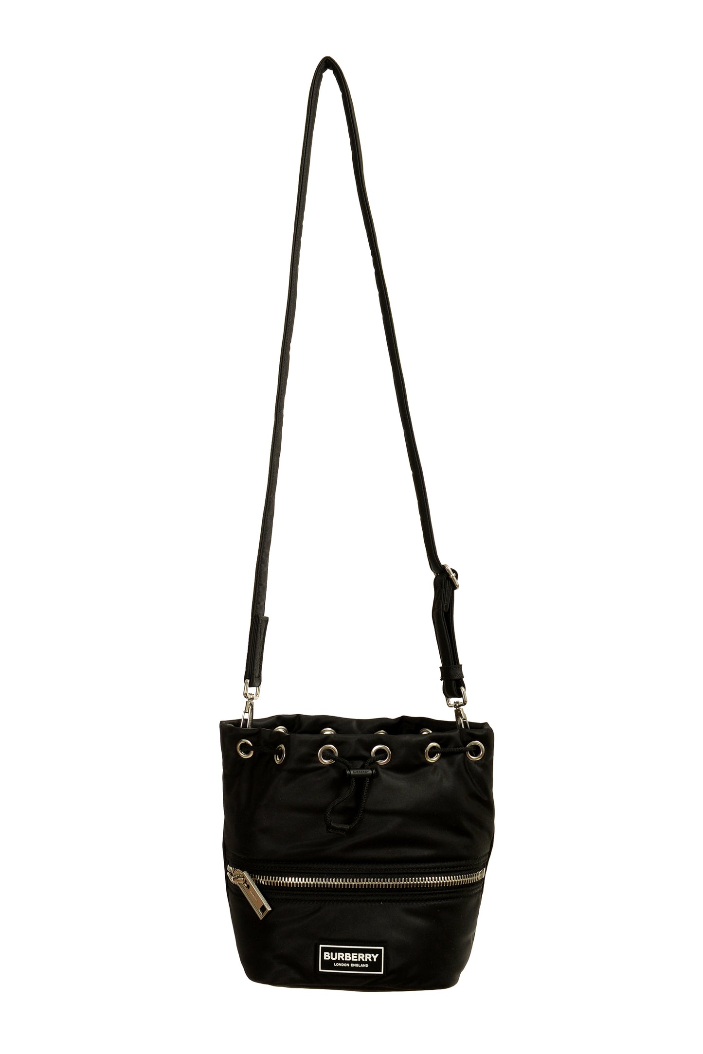 Burberry "LS Ryle NLN" Black Small Bucket Handbag Shoulder Bag