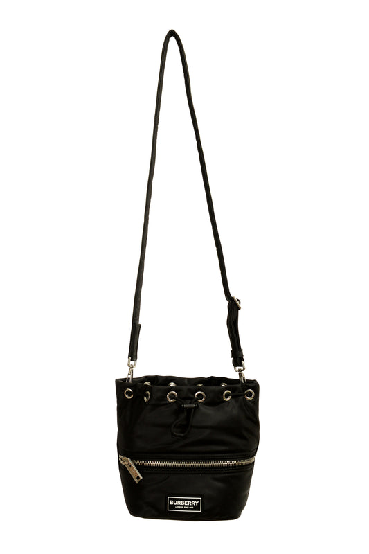 Burberry "LS Ryle NLN" Black Small Bucket Handbag Shoulder Bag