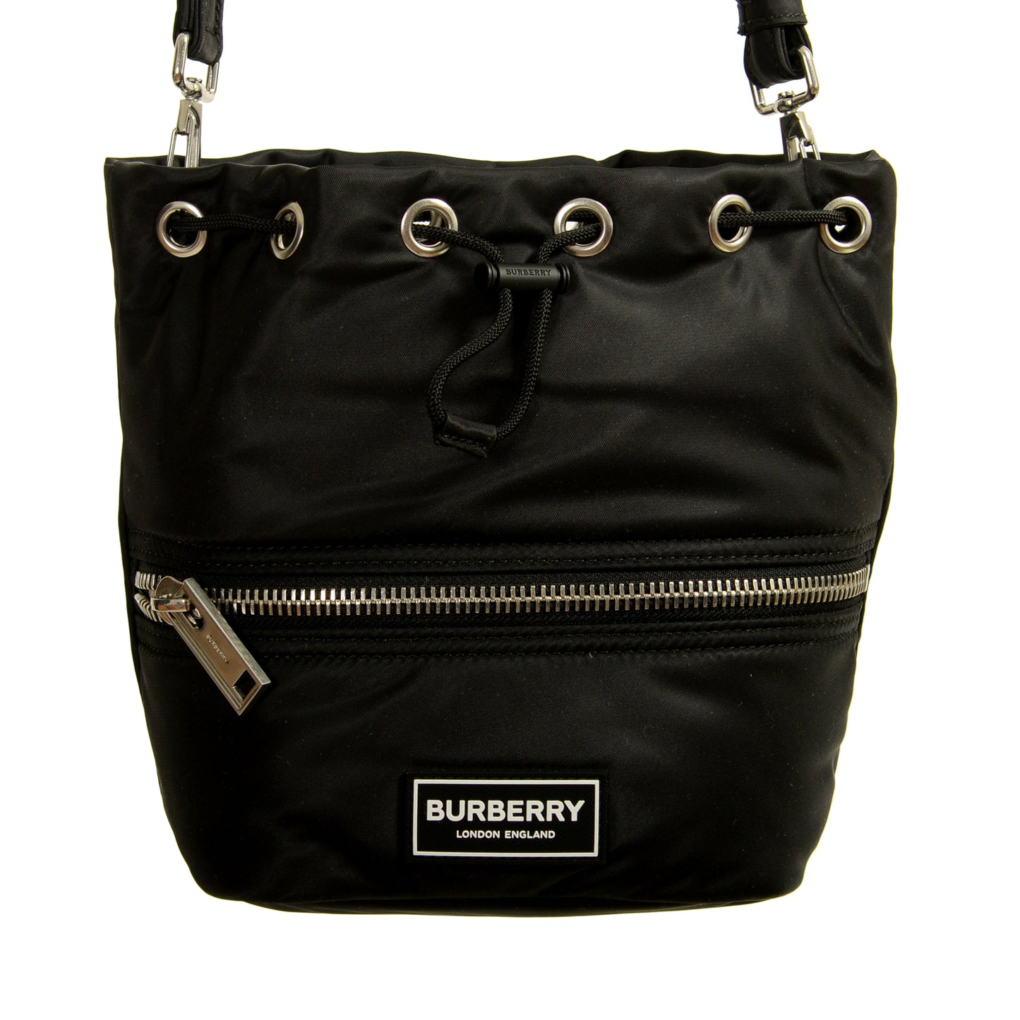 Burberry "LS Ryle NLN" Black Small Bucket Handbag Shoulder Bag