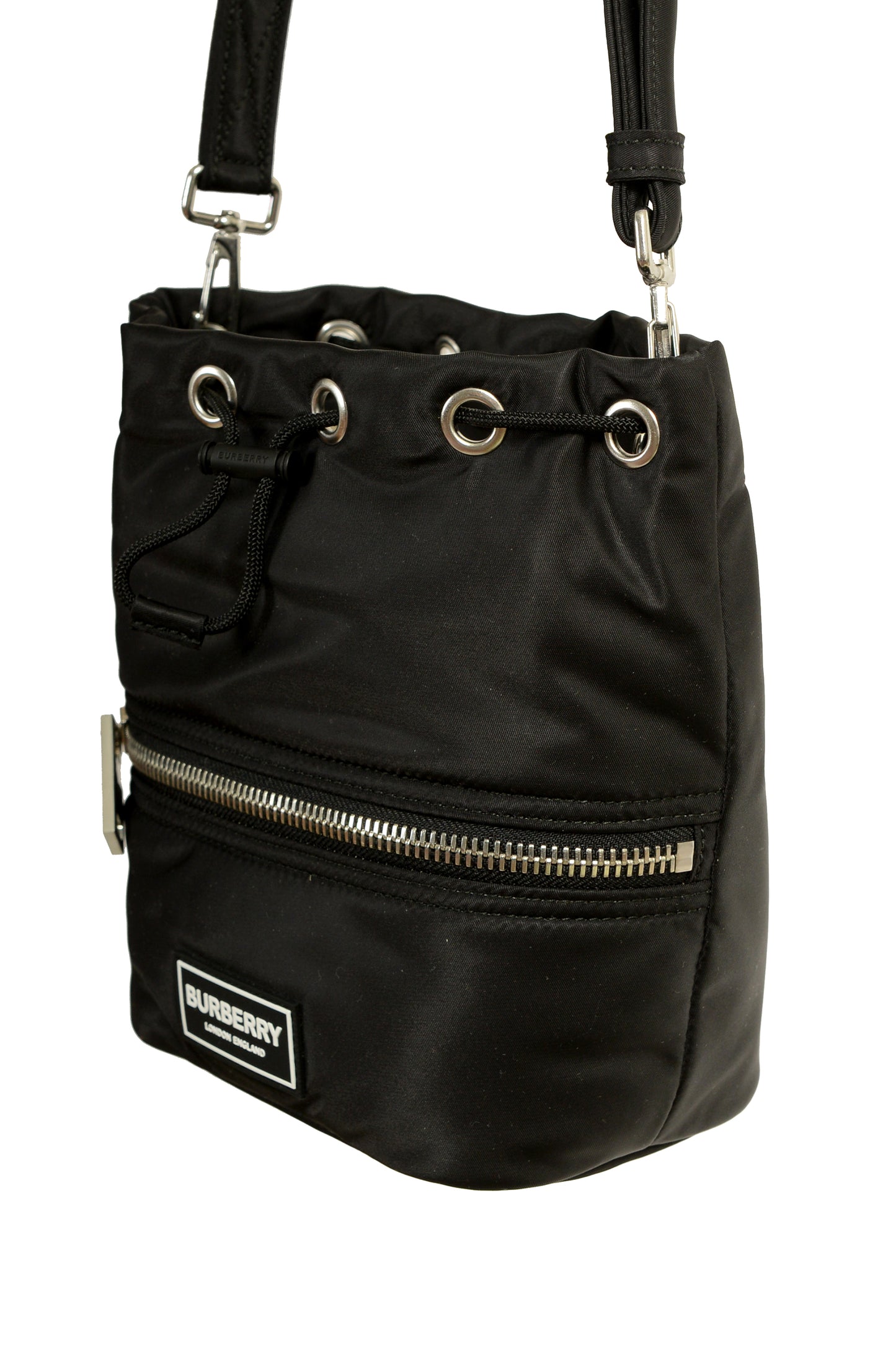 Burberry "LS Ryle NLN" Black Small Bucket Handbag Shoulder Bag