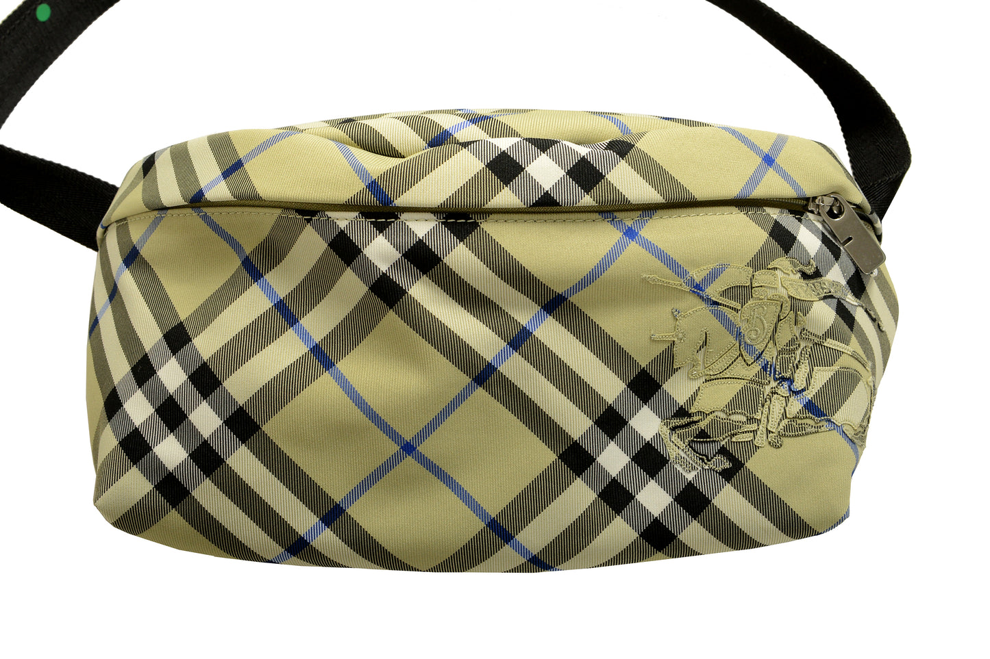 Burberry "Essential Belt Bag" Logo Embroidered Plaid Shoulder Fanny Belt Bag