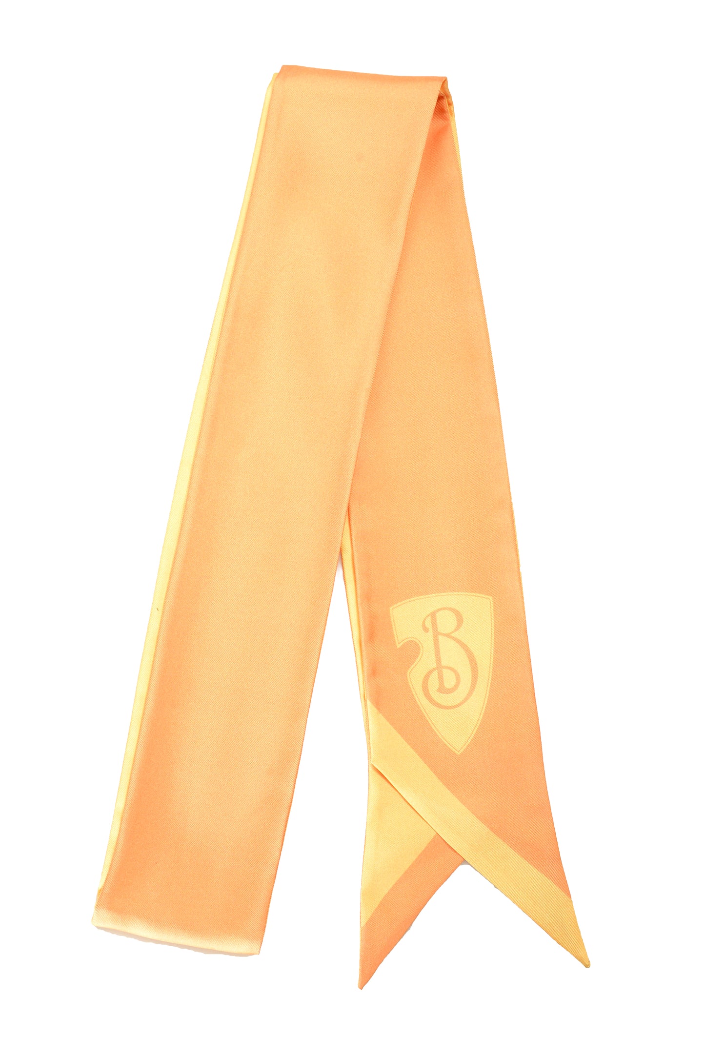 Burberry "SS B Shield Skinny Silk" Petal 100% Silk Neck Scarf