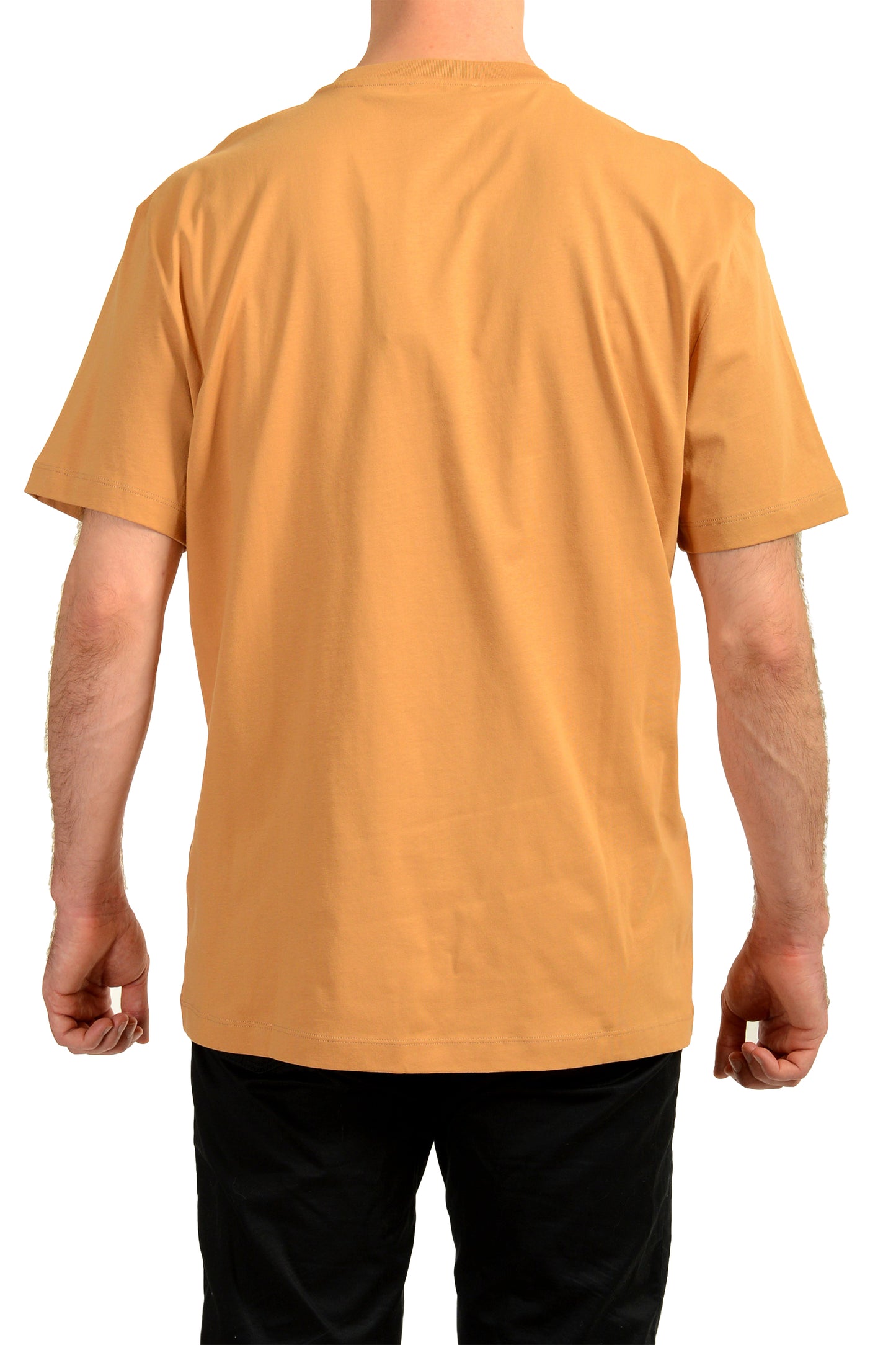Versace Men's Brown Logo Print Crewneck Short Sleeve T-Shirt US 3XL IT 58