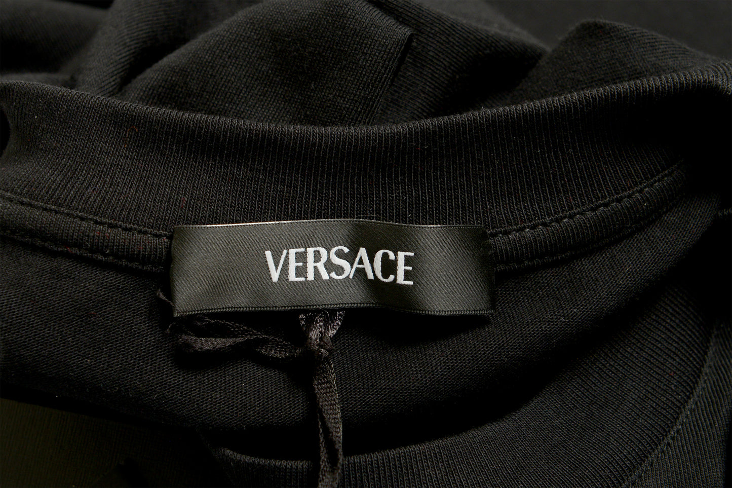 Versace Men's Black Gold Medusa Head Crewneck Short Sleeve T-Shirt US L IT 52