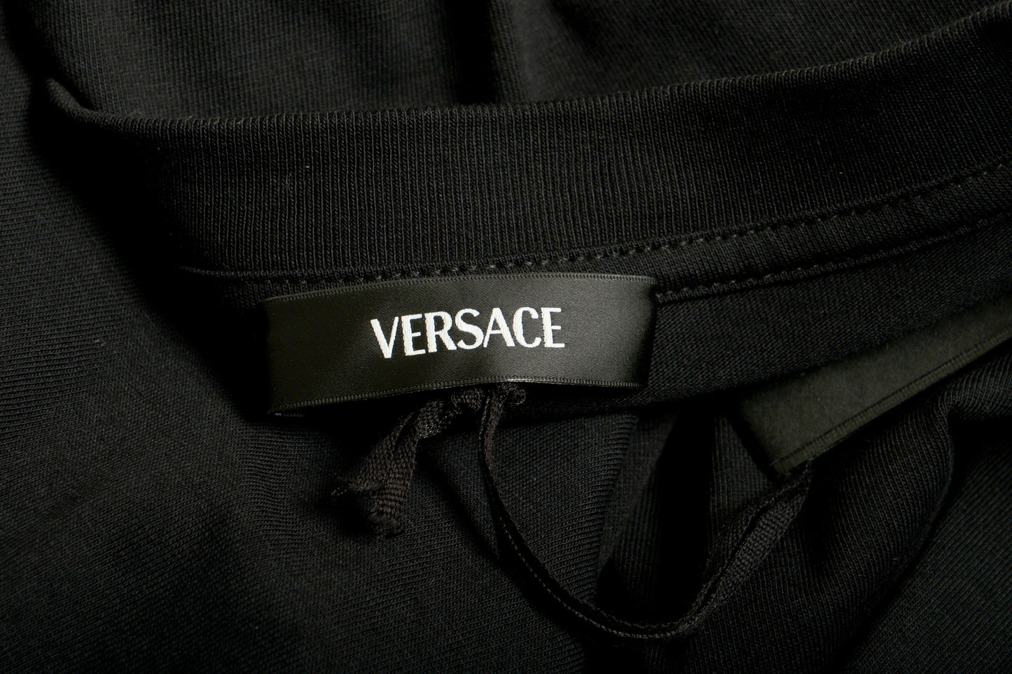 Versace Men's Black Gold Medusa Embroidery Short Sleeve T-Shirt US M IT 50