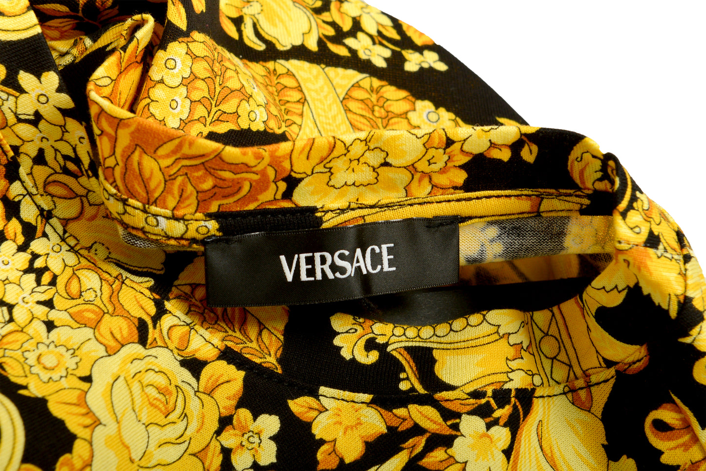 Versace Men's Barocco Print Crewneck Organic Cotton T-Shirt US L IT 52