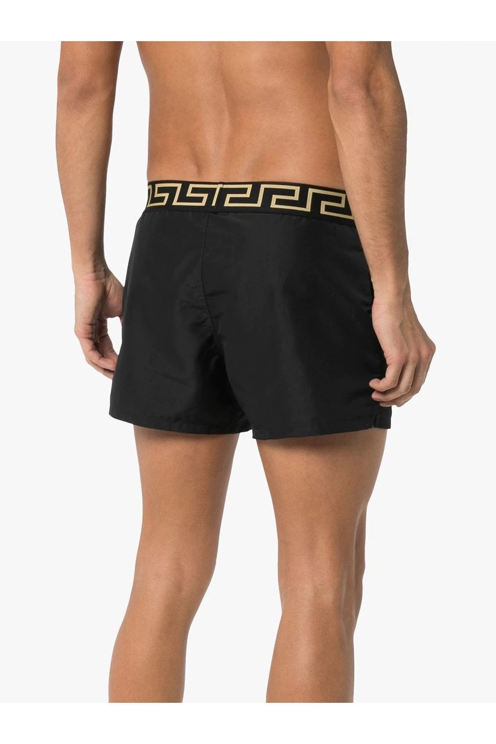 Versace Men's Gold Greeca Stripe Swimwear Swim Shorts Versace sz 7 US XL IT 54