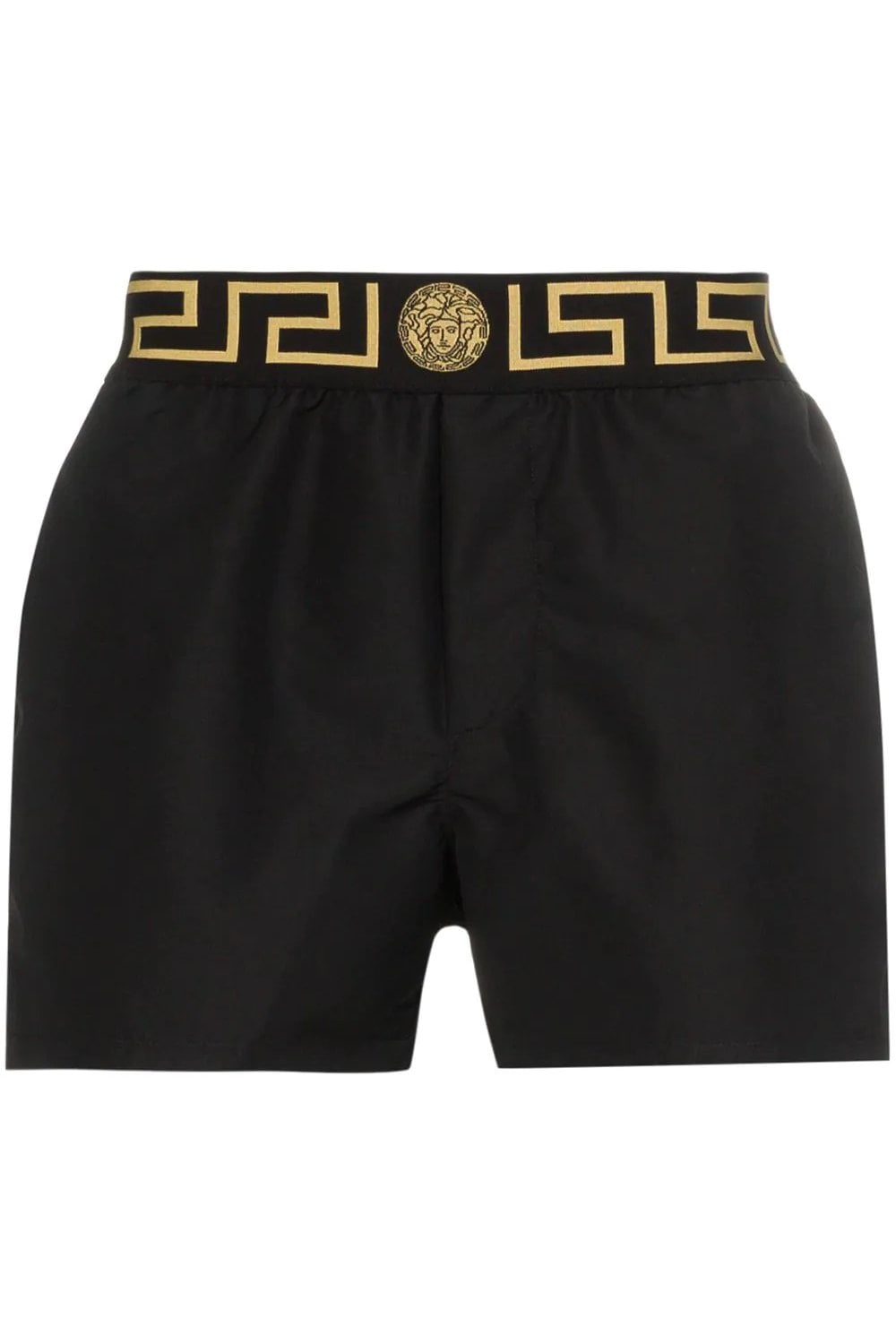 Versace Men's Gold Greeca Stripe Swimwear Swim Shorts Versace sz 7 US XL IT 54