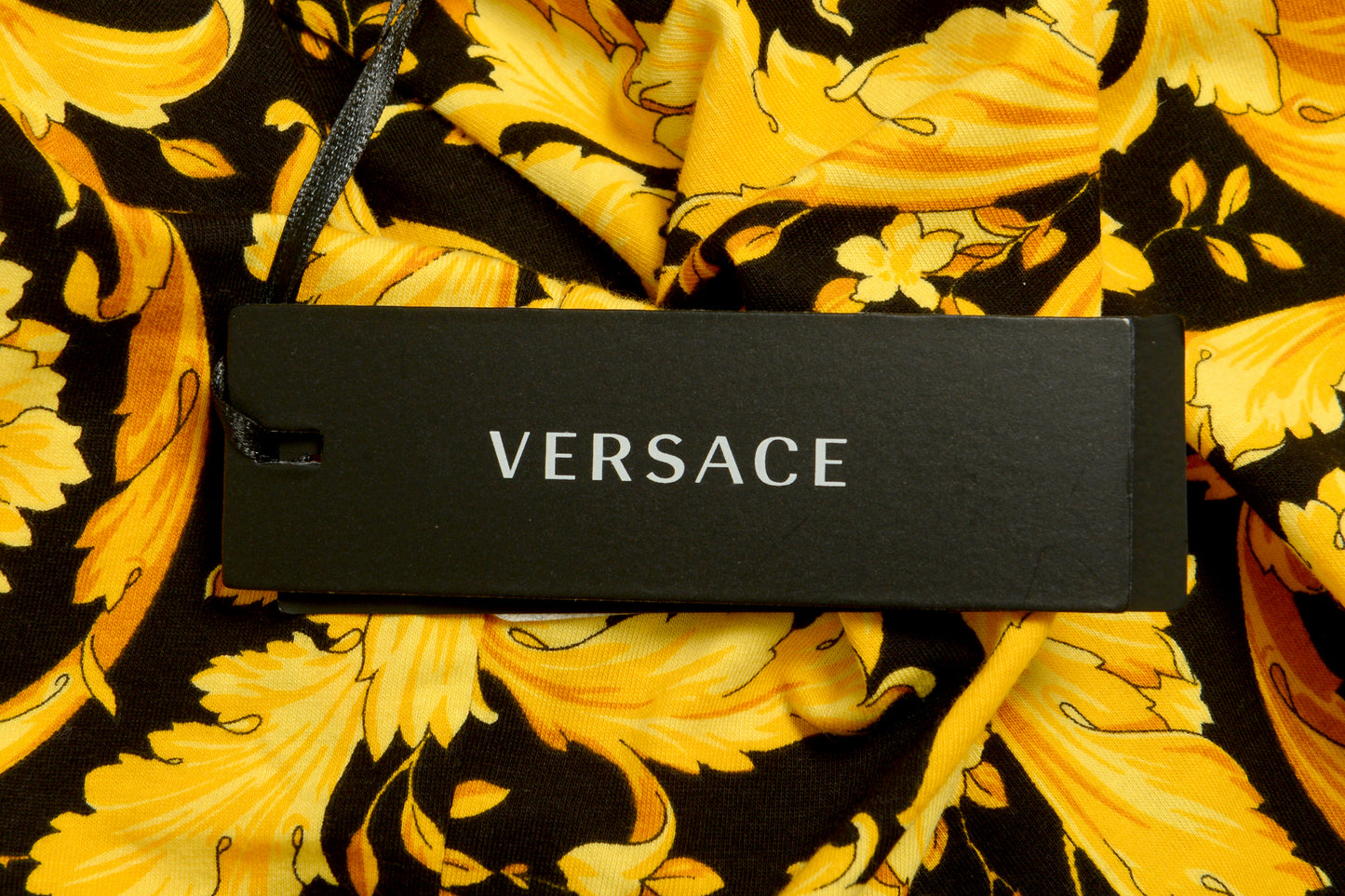 Versace Men's Gold Barocco Print Crewneck T-Shirt Versace sz 4 US S IT 48
