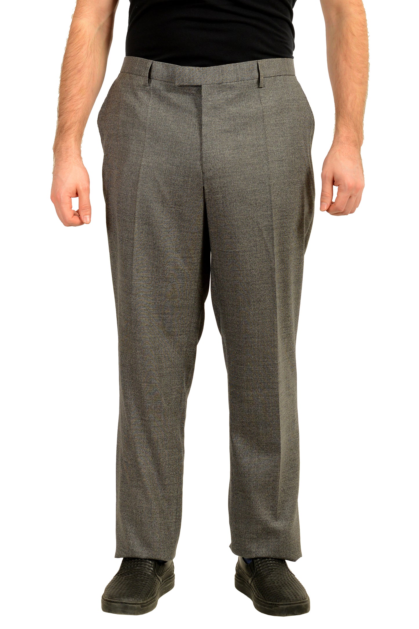 Hugo Boss Men's Jeckson/Lenon2 Regular Fit 100%Wool Pleated Pants US 42R IT 58R