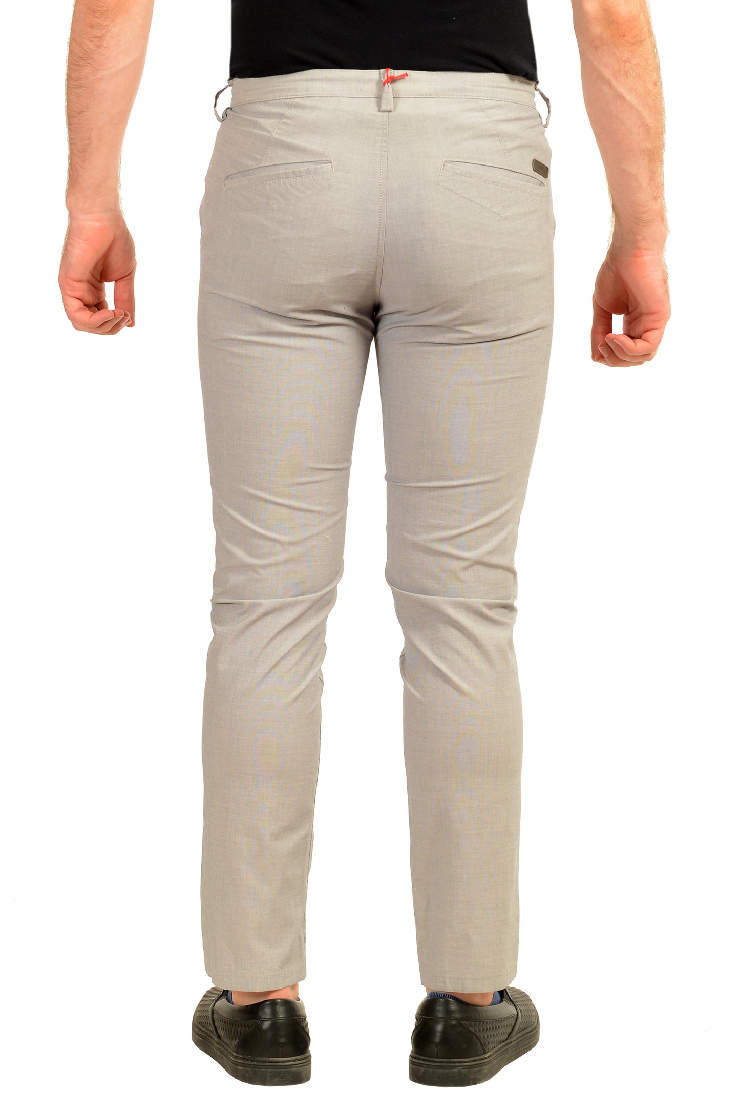 Hugo Boss Men's "Rice1-W" Gray Flat Front Casual Pants US 30R IT 46R