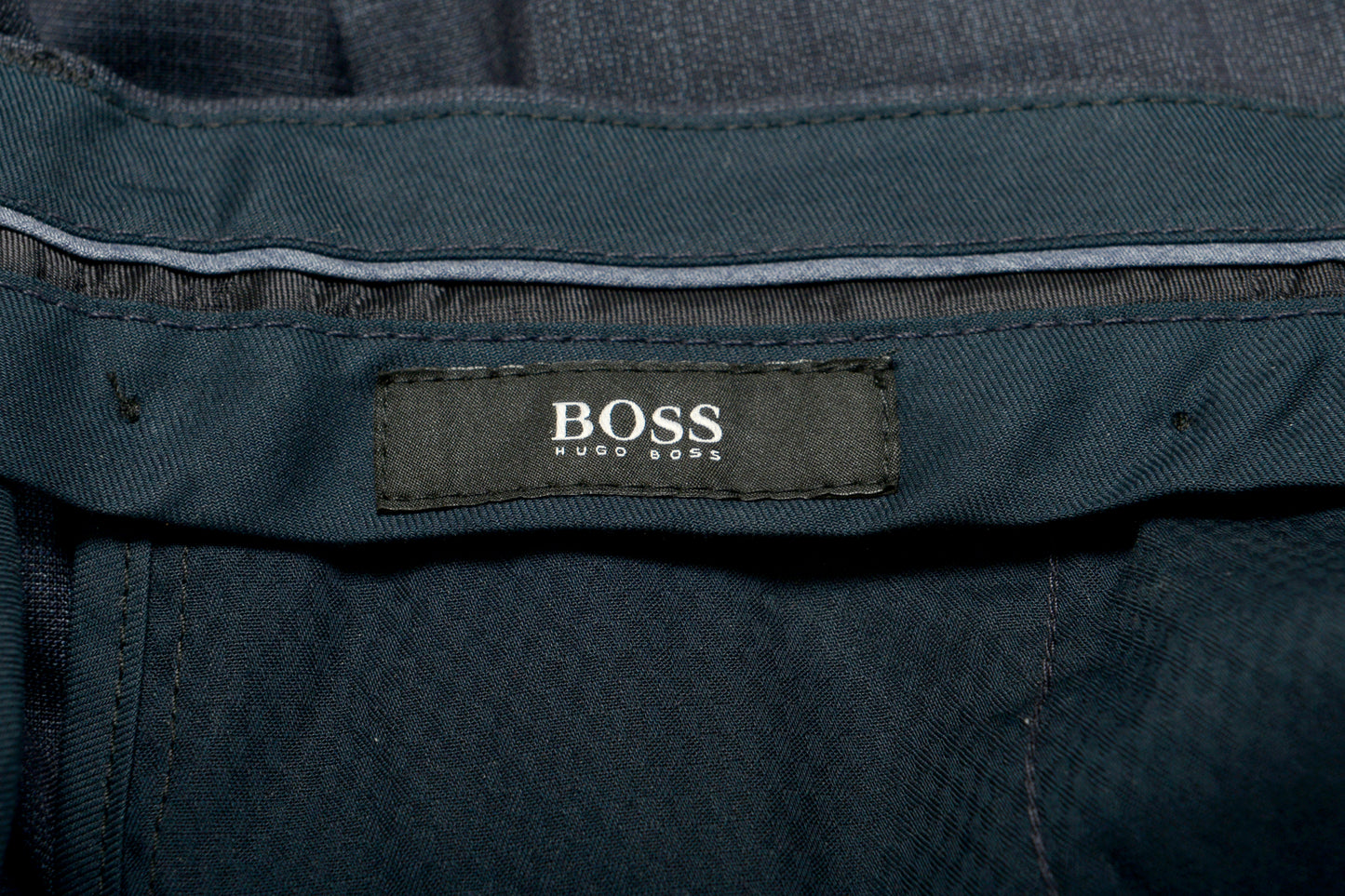 Hugo Boss Men's "Genesis3" 100% Wool Blue Plaid Dress Pants US 30R IT 46R