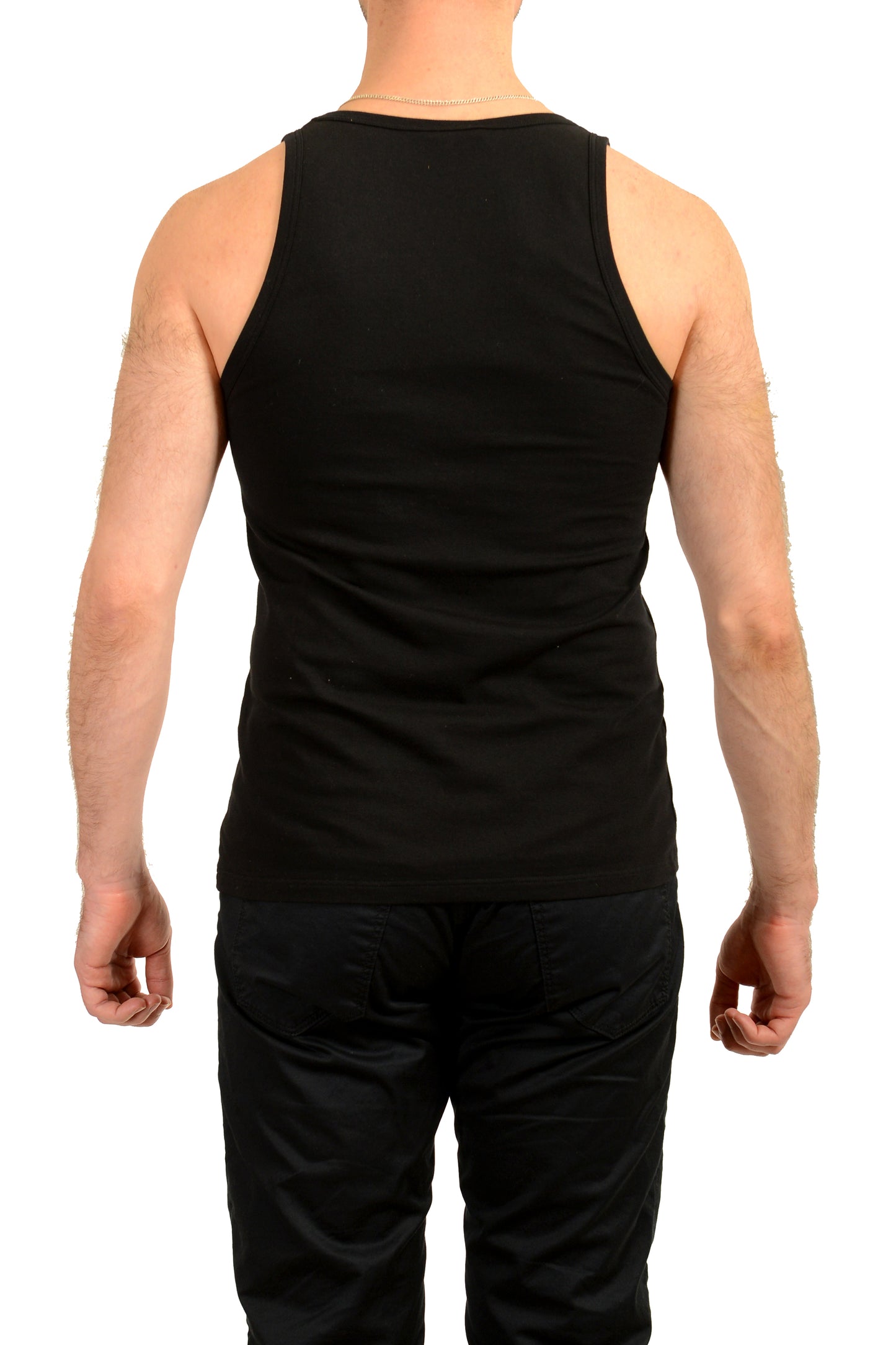 Versace Men's Black Crewneck Sleeveless T-Shirt Tank Versace Sz 4 US S IT 48