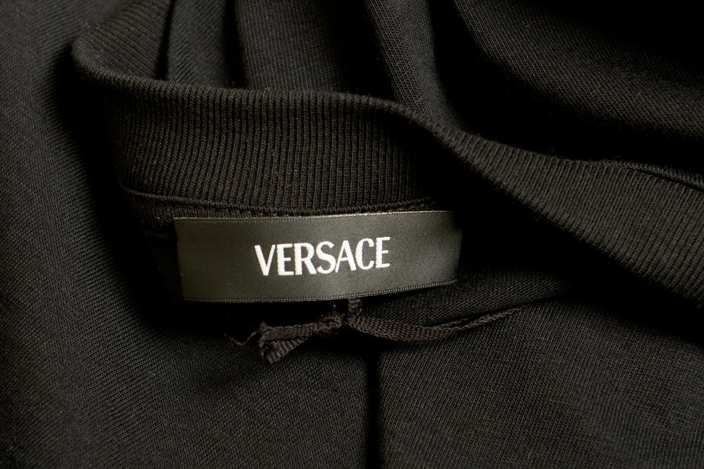 Versace Men's Black Greeca Print Crewneck Short Sleeve T-Shirt US L IT 52