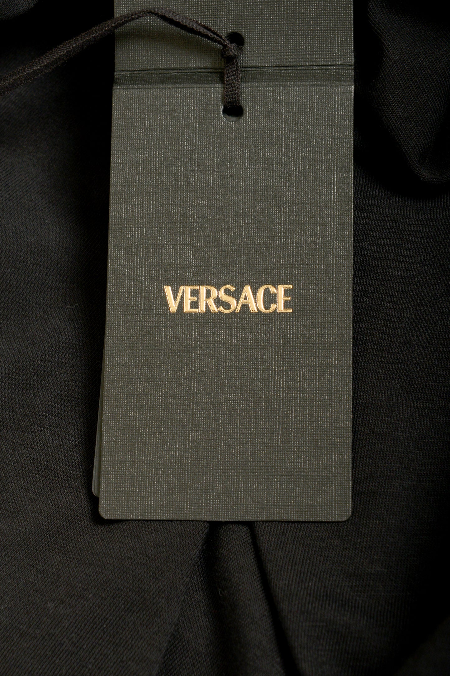 Versace Men's Black Greeca Print Crewneck Short Sleeve T-Shirt US L IT 52