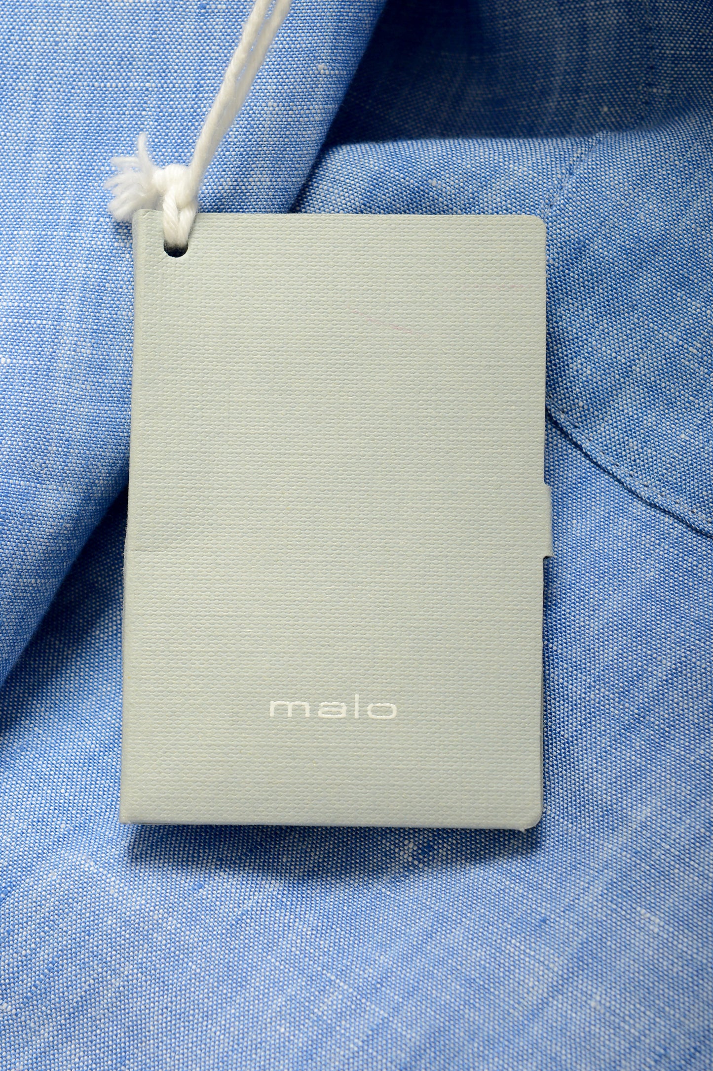 Malo Men's Blue 100% Linen Bermuda Shorts US 32 IT 48