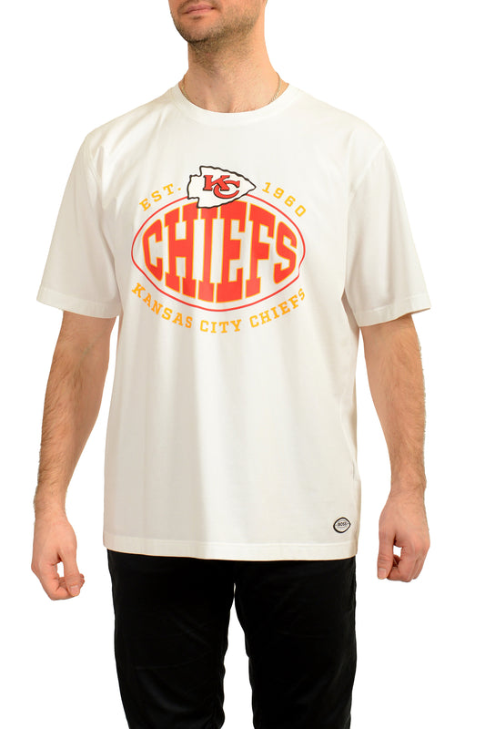 Hugo BossXNFL Men's "Trap_NFL" White Crewneck Short Sleeve T-Shirt US 2XL IT 56