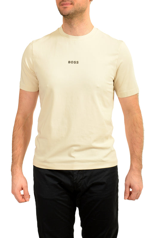Hugo Boss Men's "TChup 1" Beige Crewneck Short Sleeve T-Shirt US S IT 48