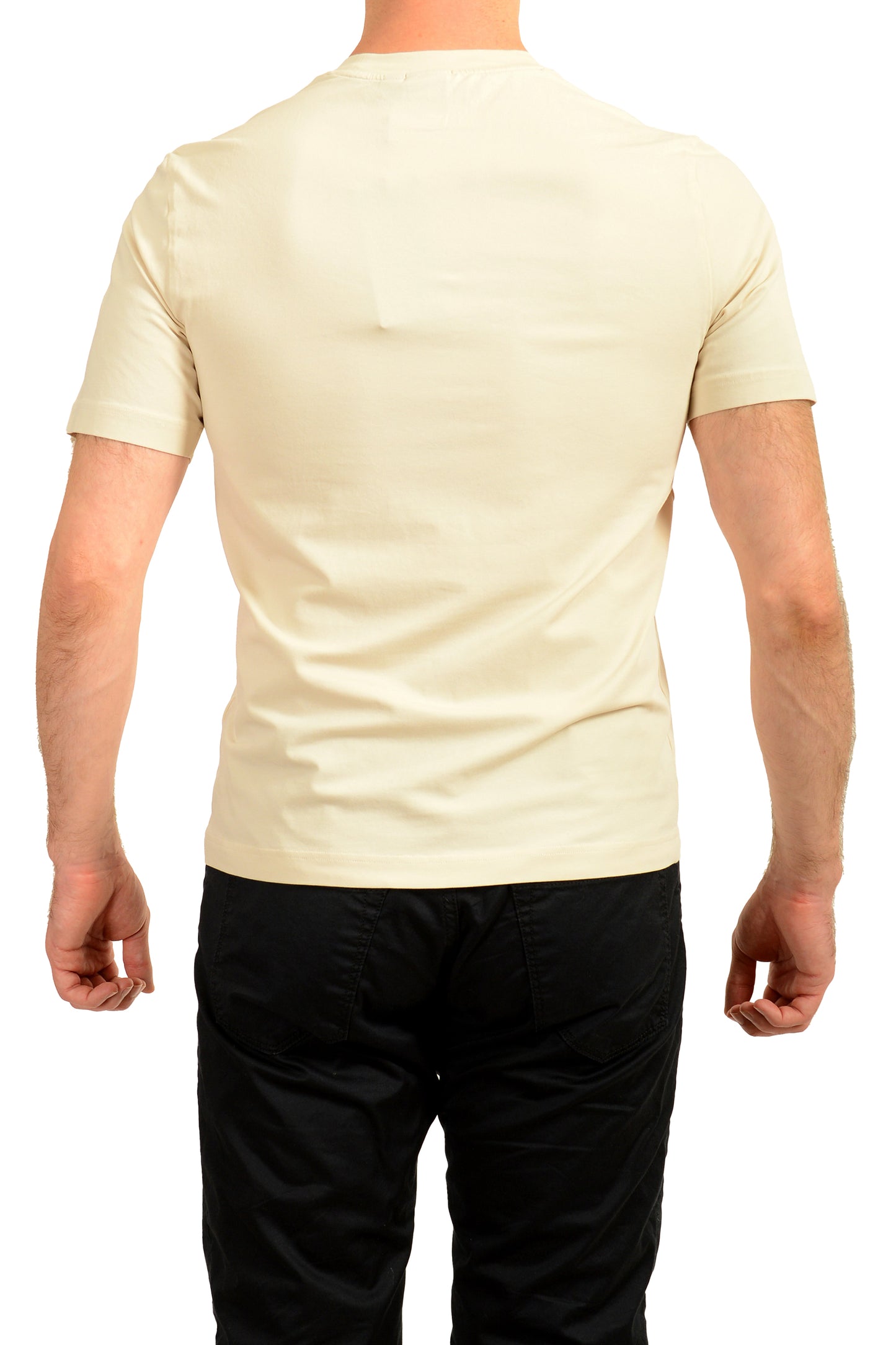 Hugo Boss Men's "TChup 1" Beige Crewneck Short Sleeve T-Shirt US S IT 48