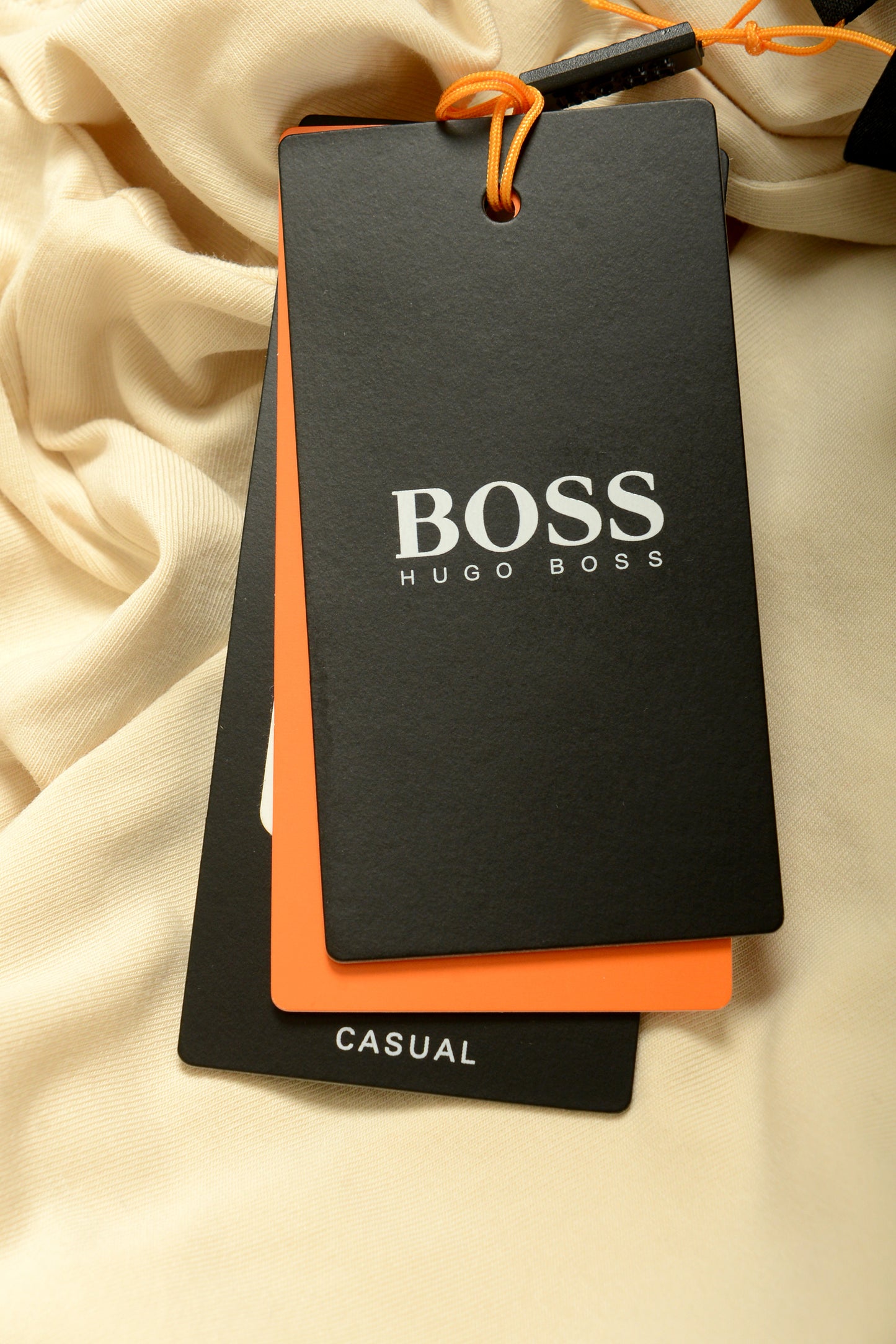 Hugo Boss Men's "TChup 1" Beige Crewneck Short Sleeve T-Shirt US S IT 48